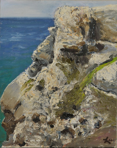 Cliff With Green Moss 8 x 10 $100