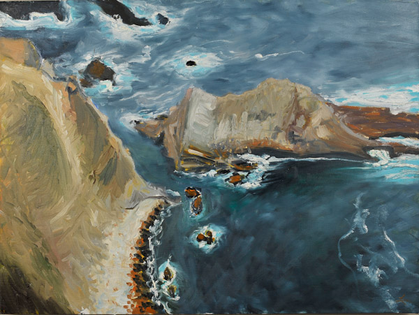Hurricane Point, Big Sur 24 x 18 $900